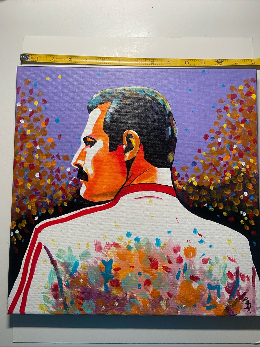 Freddie Mercury Pop Art Portrait Canvas Painting Wall Art Hand Painting